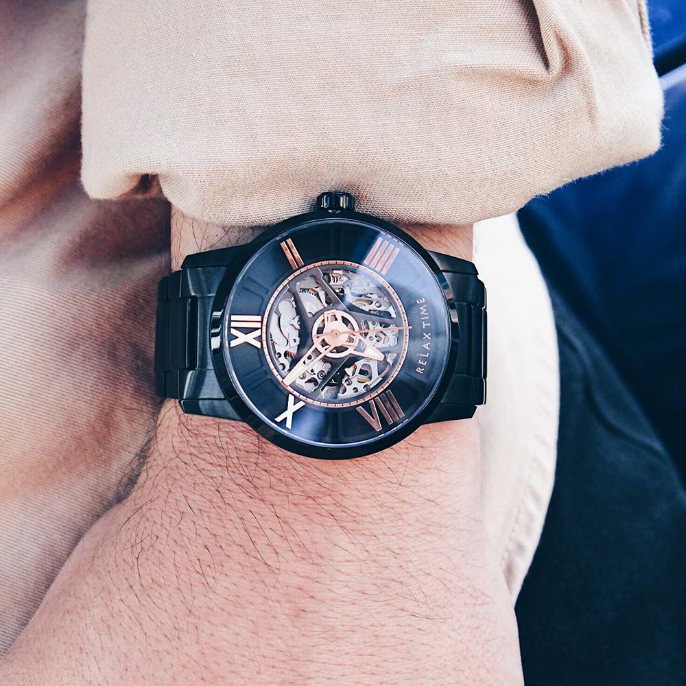 RELAX TIME 鏤空機械系列RT-61X-3-1|寶島鐘錶