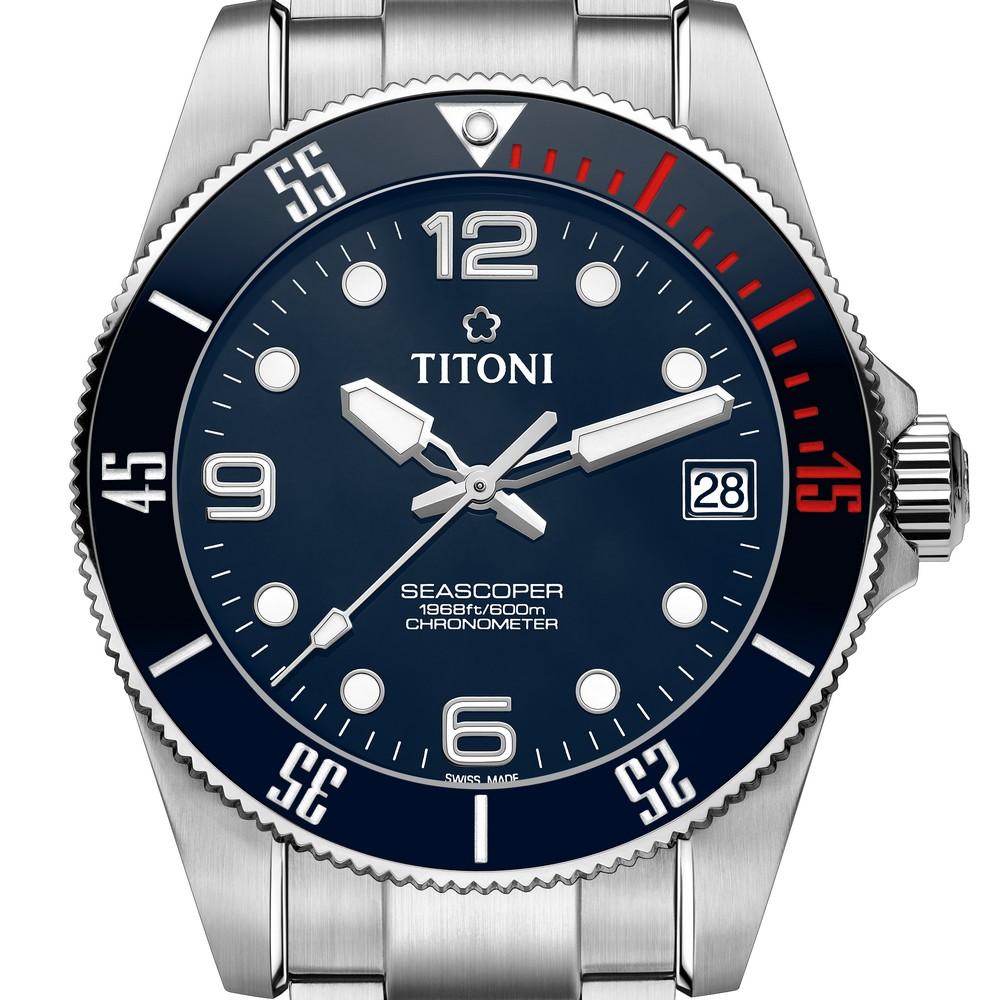 TITONI 梅花錶海洋探索系列83600S-BE-255|寶島鐘錶