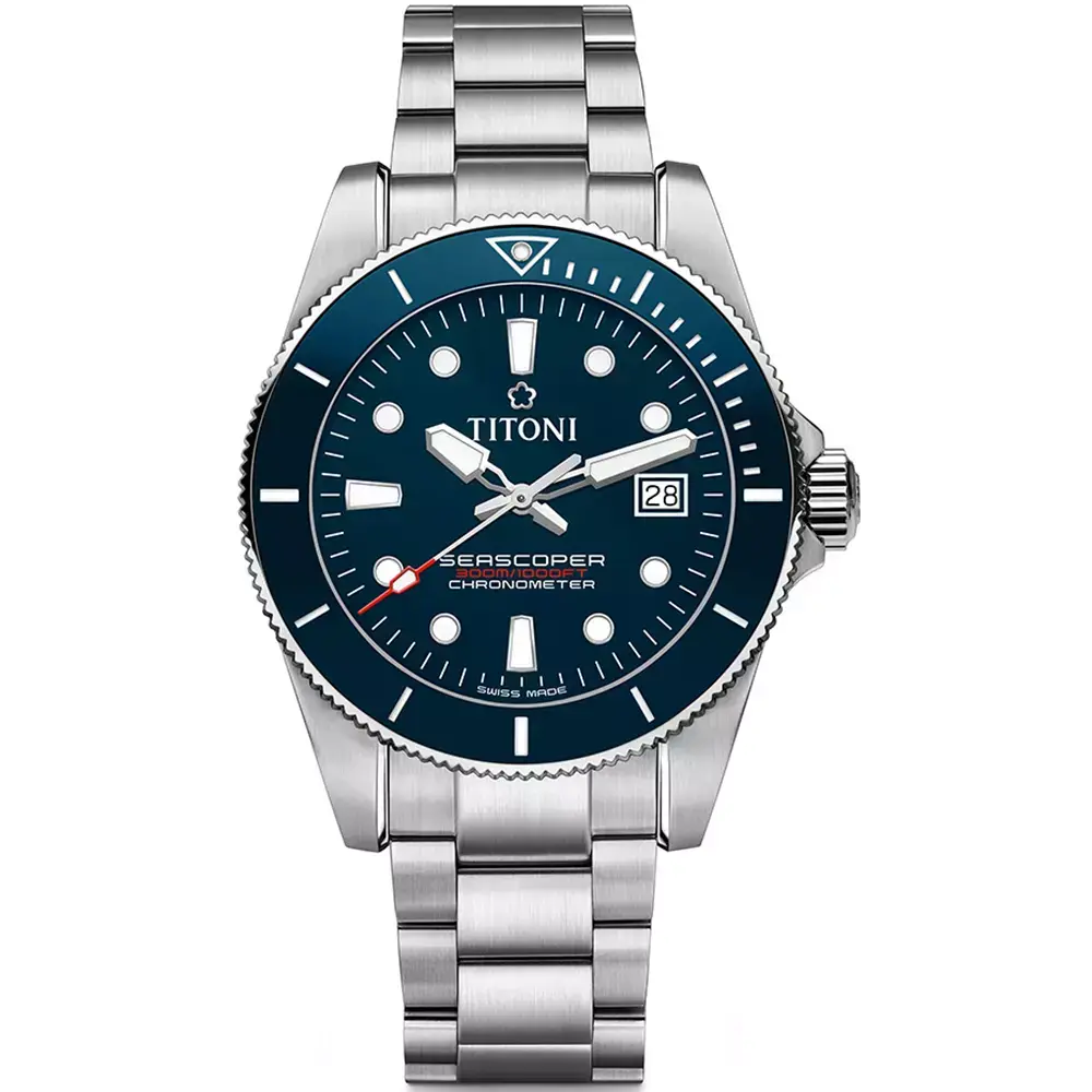 TITONI 梅花錶海洋探索SEASCOPER 83600S-BE-255|寶島鐘錶