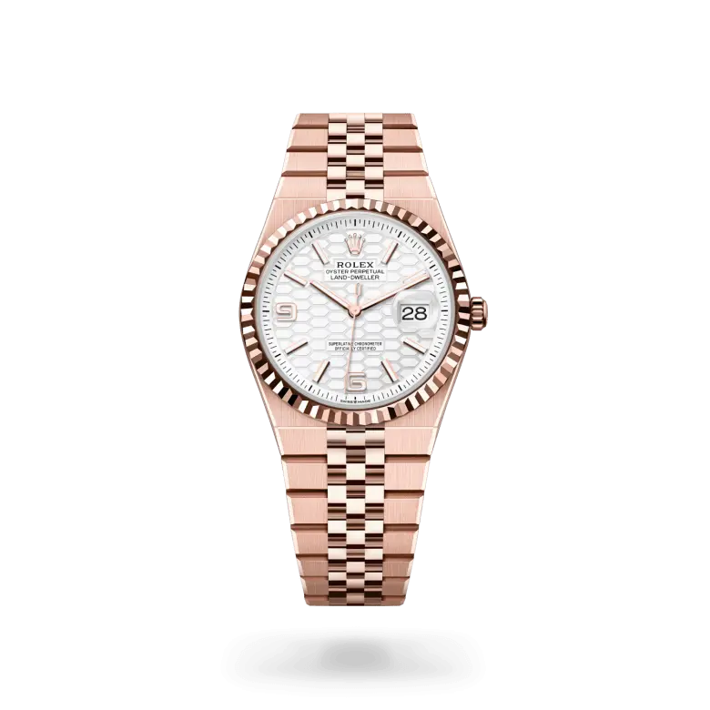 Rolex Land-Dweller 36腕錶18K永恒玫瑰金款,M127235-0001- 寶島鐘錶