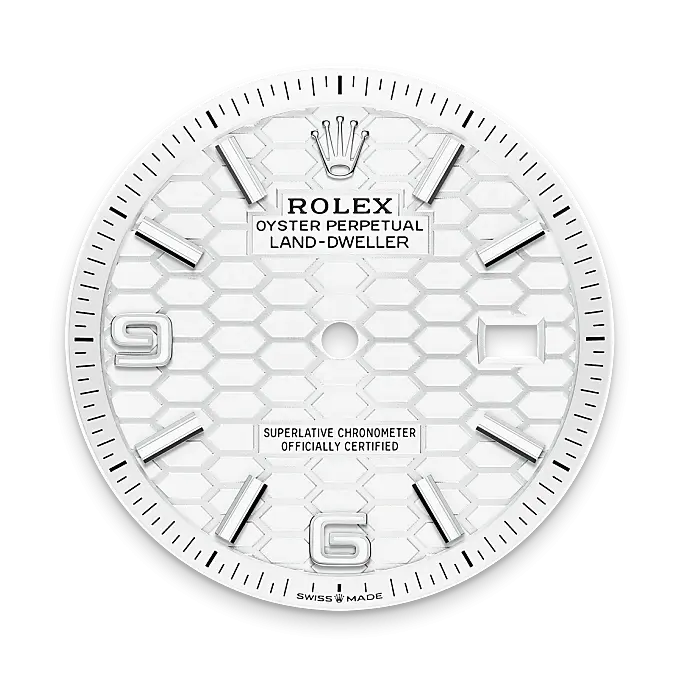 Rolex Land-Dweller 36腕錶白色黃金鋼(蠔式鋼與白色黃金的組合)款,M127234-0001- 寶島鐘錶