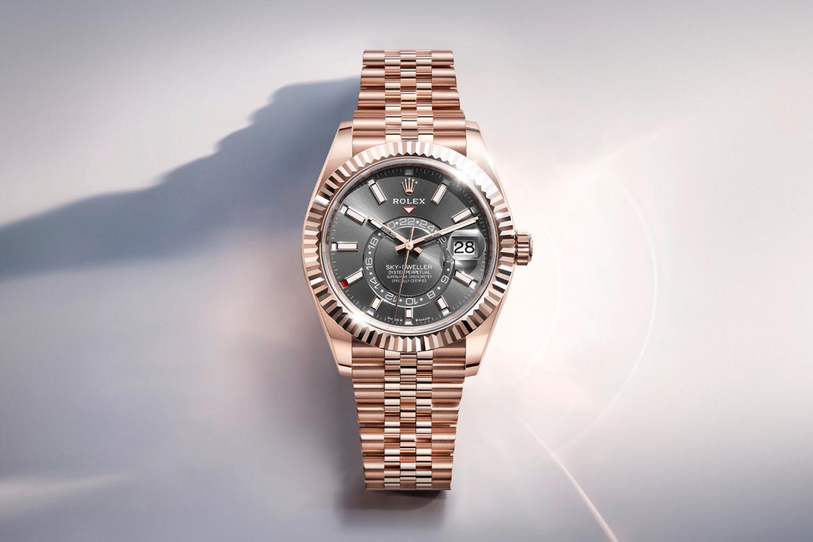 Rolex Sky-Dweller腕錶18K永恒玫瑰金款 ，M336935-0008- 寶島鐘錶