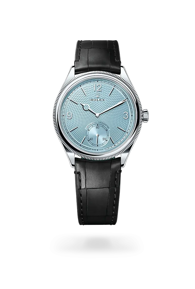 Rolex 1908 39毫米，鉑金，磨光效果