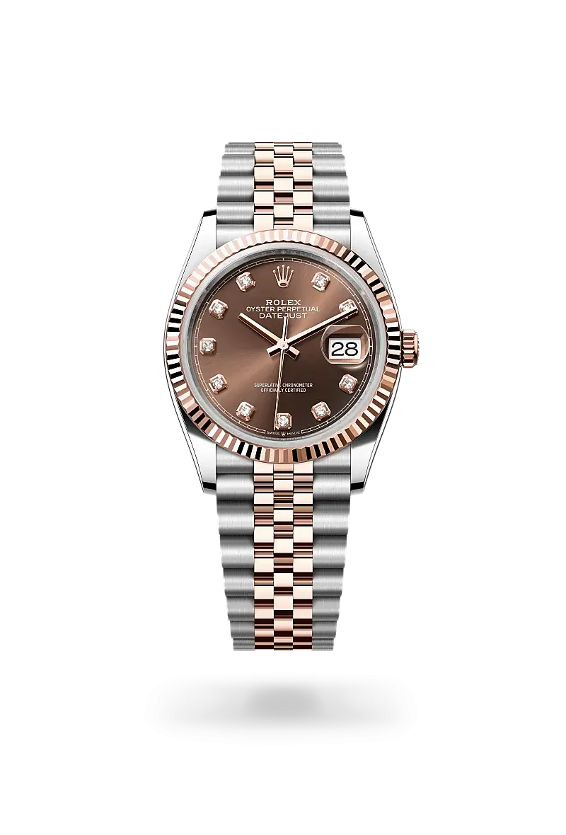 Rolex Datejust 36 蠔式，36毫米，永恒玫瑰金及蠔式鋼