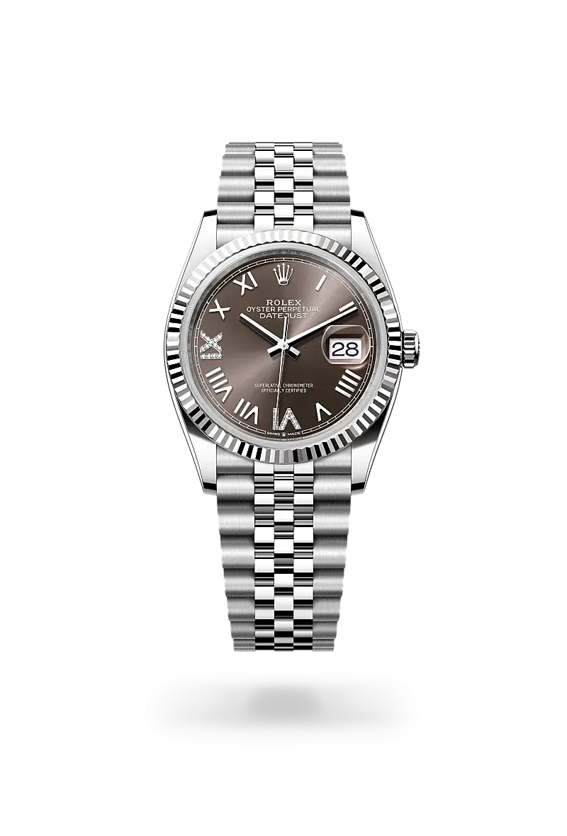 Rolex Datejust 36 蠔式，36毫米，白色黃金及蠔式鋼