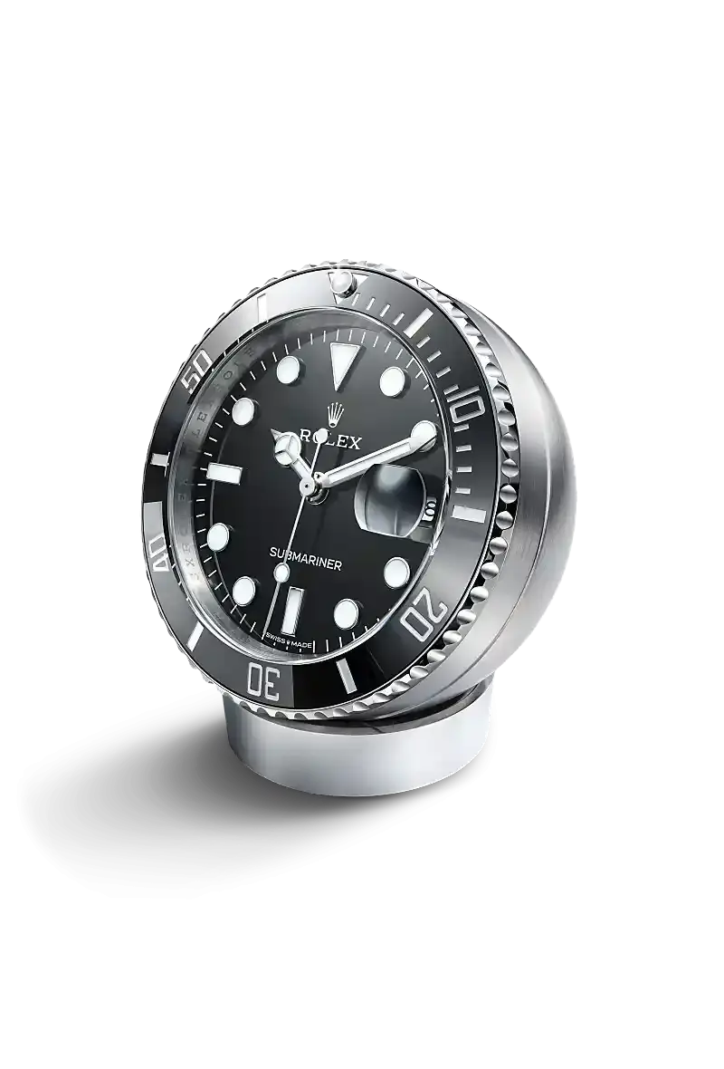 Rolex Submariner Date座鐘 80毫米，不銹鋼