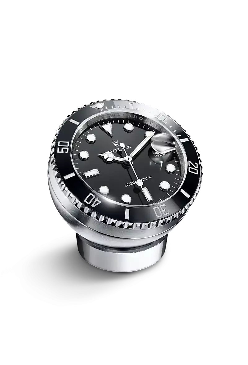 Rolex Submariner Date座鐘 80毫米，不銹鋼